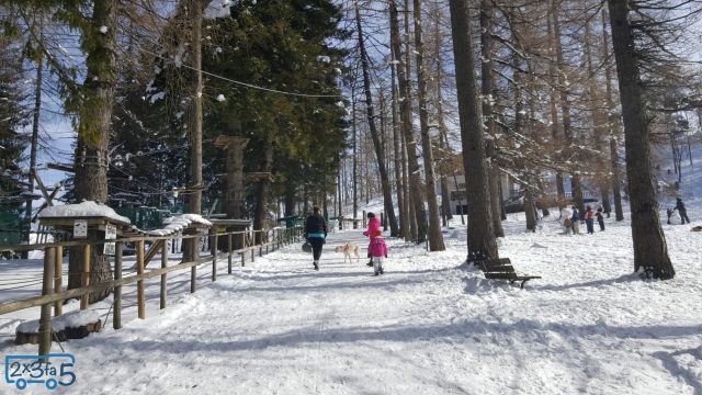 Montagna con bambini inverno Lombardia