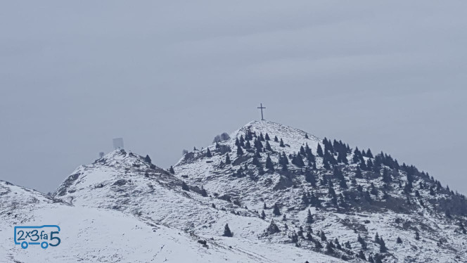 Il Pizzo Formico con la neve Rifugio Parafulmine