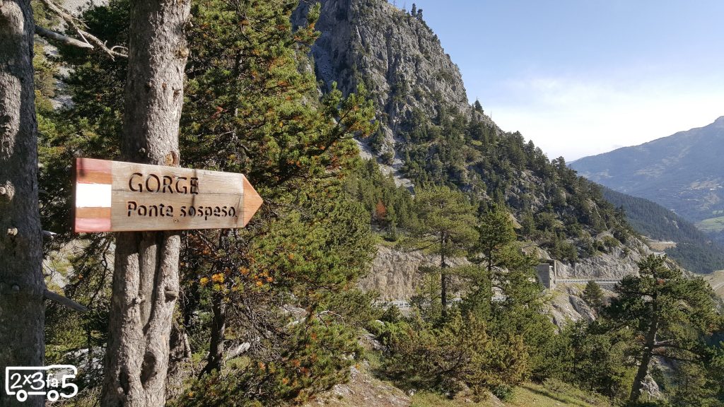 Ponte Tibetano Cesana Claviere coi bambini