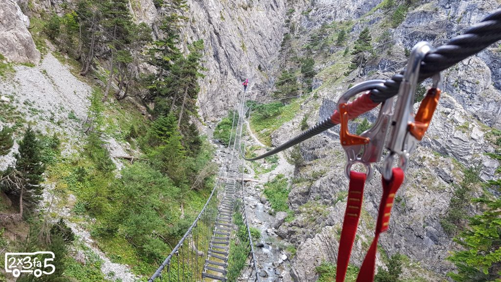 Ponte Tibetano Cesana Claviere coi bambini