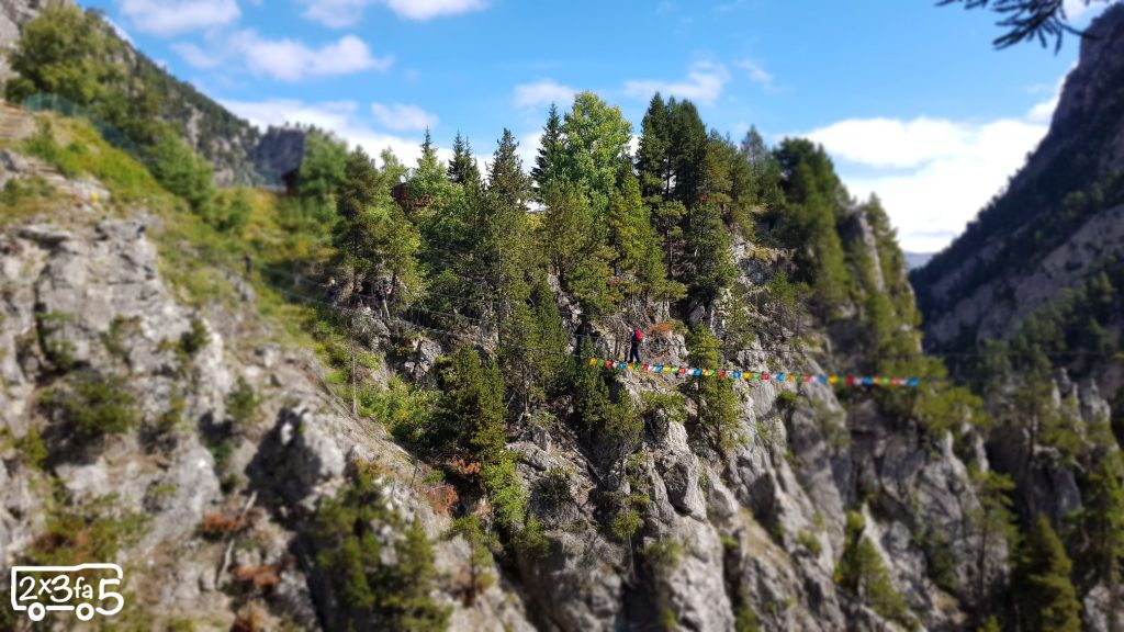 Ponte Tibetano Cesana Claviere coi bambini