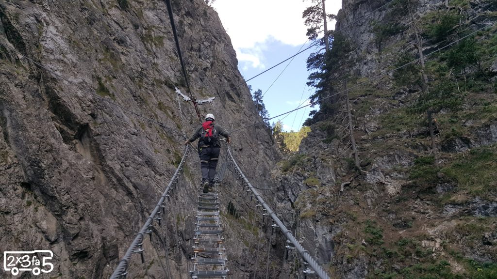 Ponte Tibetano Cesana Claviere coi bambini