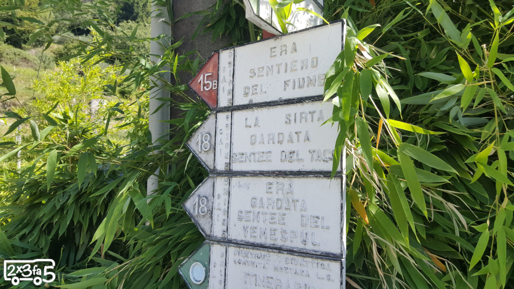 Indicazioni Sentiero del Fiume Alpe di Era Sentiero del Fiume Alpe di Era