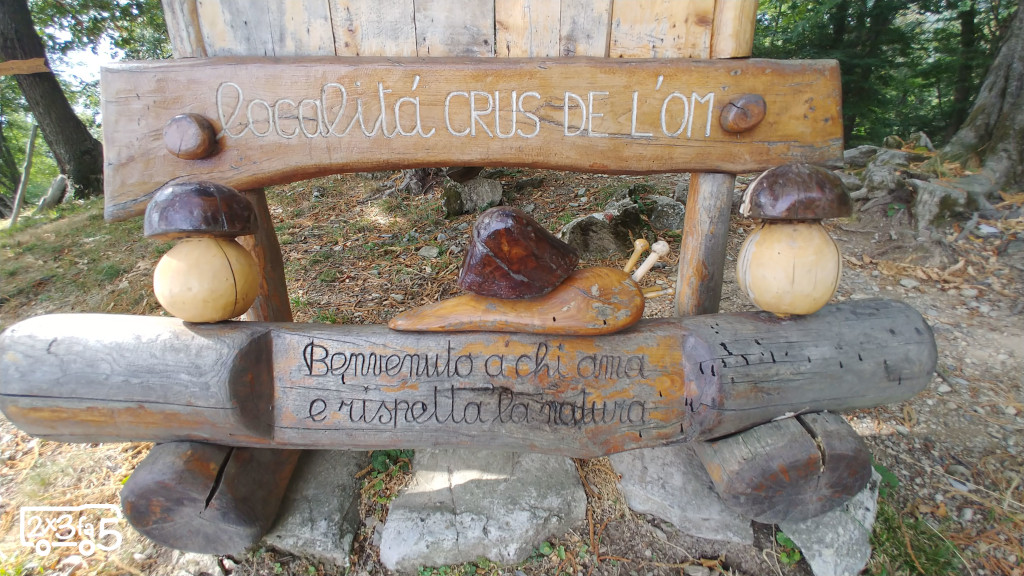 Sculture Crus de l'omm escursione bambini Crus de l'omm Cernobbio