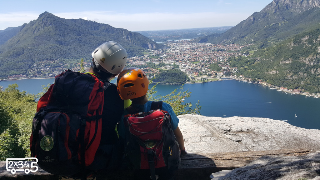 Vie ferrate e sentieri attrezzati con bambini in Lombardia