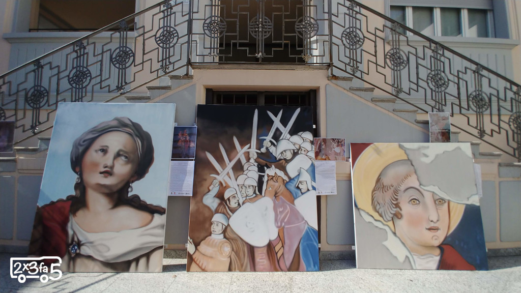Angera Pinacoteca a cielo aperto Angera con bambini