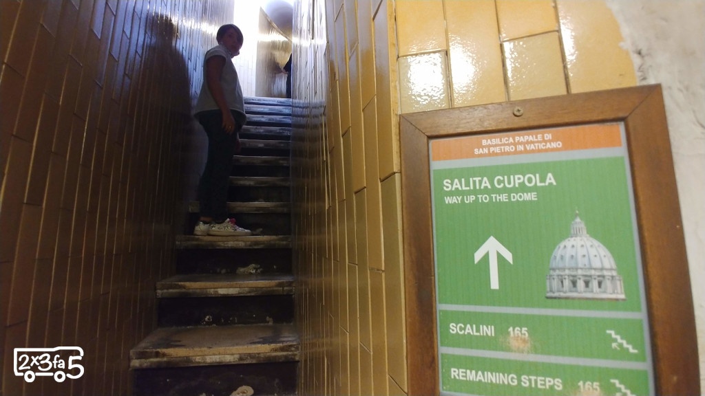 Salita Cupola San Pietro Roma con Adolescenti