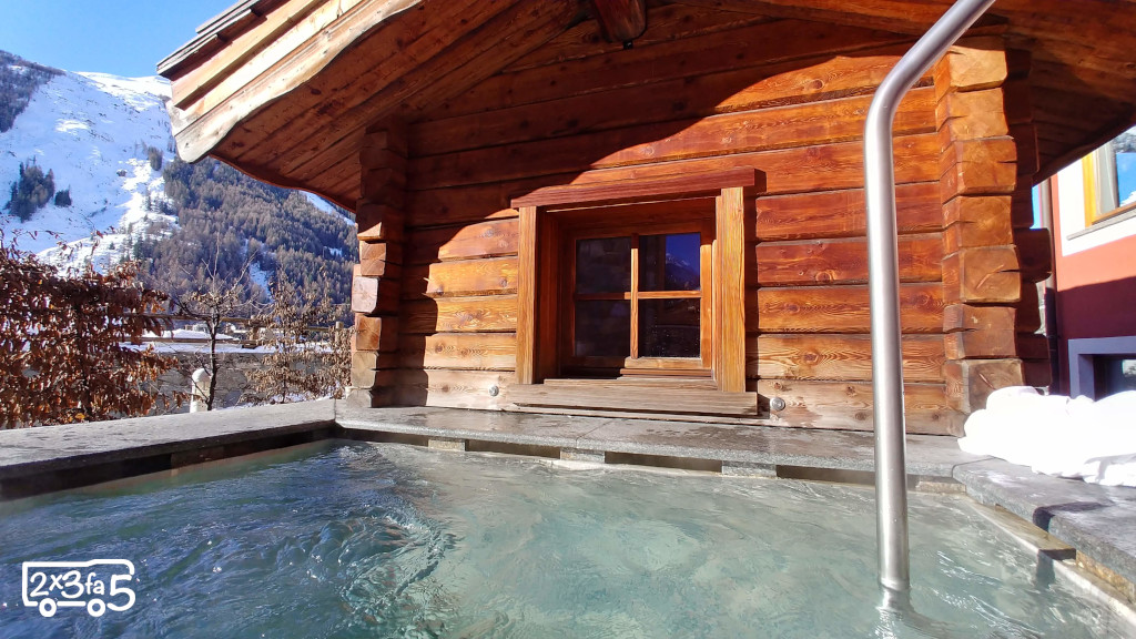 Spa le Bois Cogne Cogne in camper in inverno