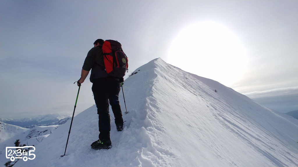 Sodadura Cima di Piazzo Salire sulla Sodadura in inverno