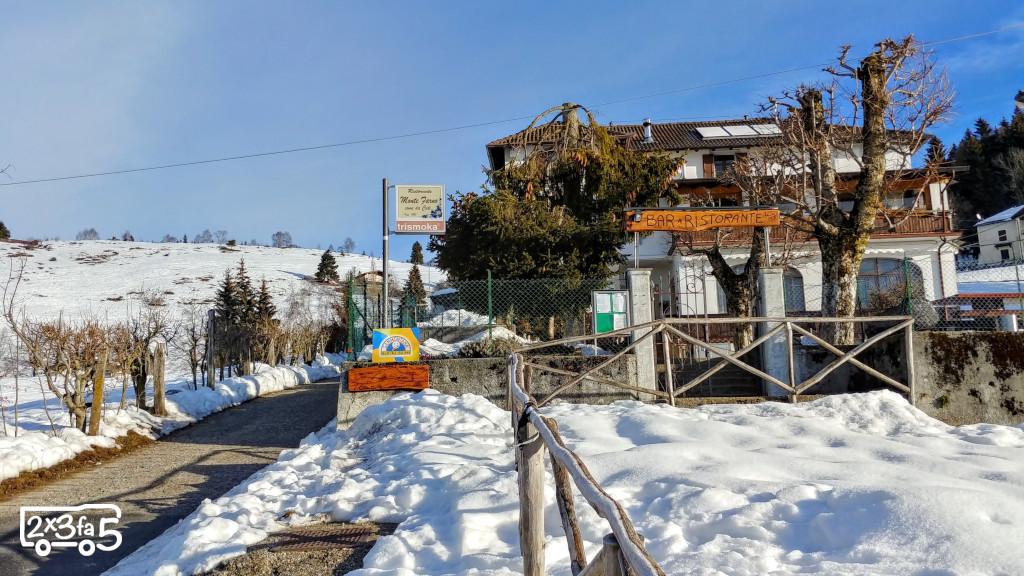 Ristorante Monte Farno Pizzo Formico in inverno Alba
