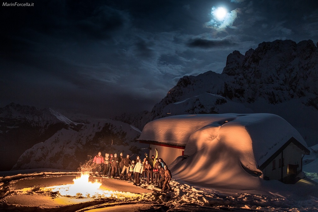 Rifugio Albani con bambini