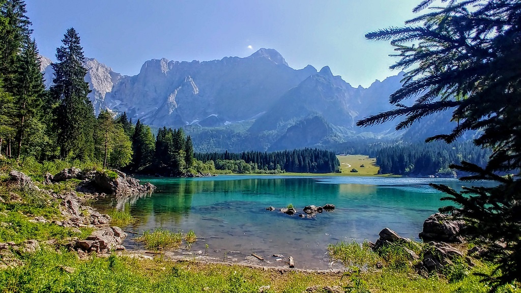 Lago di Fusine Friuli in camper