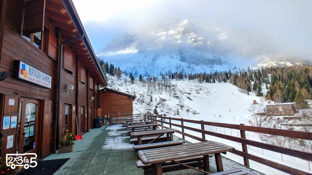 Rifugio Campel in inverno Lizzola