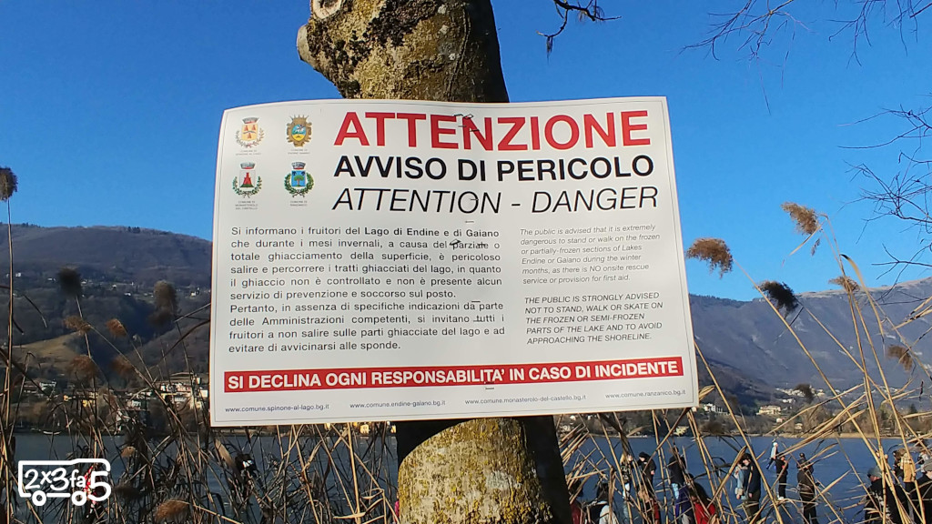Lago di Endine in inverno