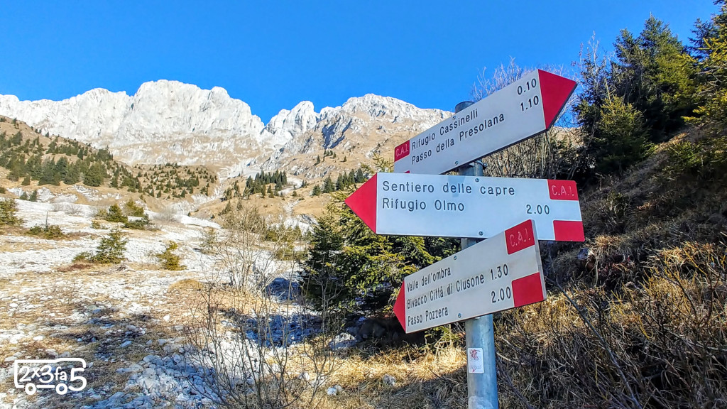 Rifugio Olmo Castione della Presolana Sentiero delle Capre Rifugio Olmo Castione della Presolana